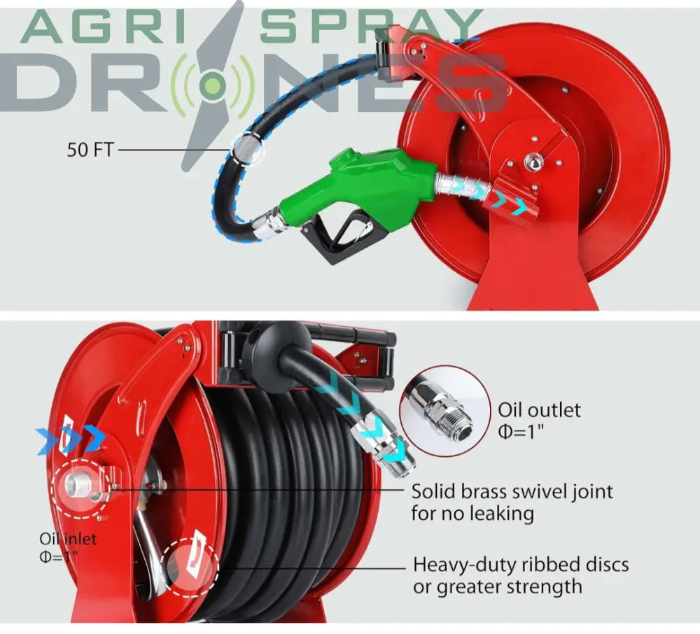 1’ X 50Ft Retractable Hose Reel