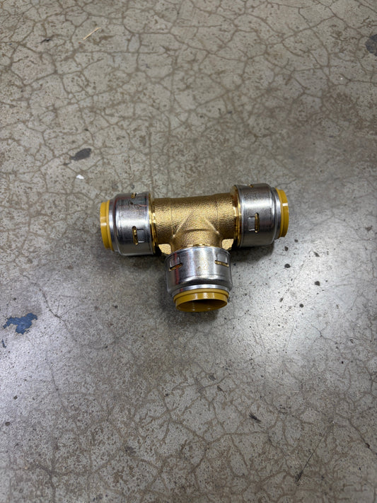 3/4"x1"x1" Tee Shark Bite Fitting